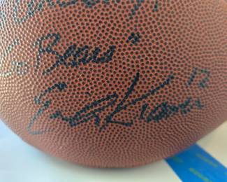 Erik Kramer Bears signed football