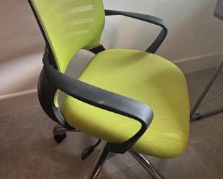 Lime green office chair 
