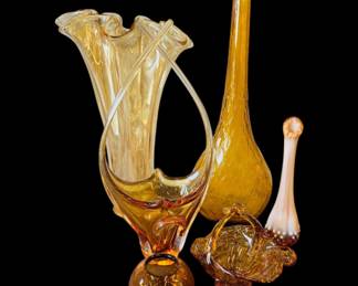 Vintage colored glass