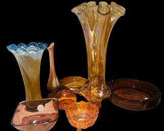 Vintage colored glass