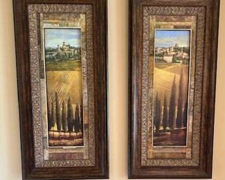 2 Prints of beautiful Tuscany, Italy.