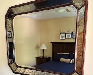 Antiqued Rectangular Mirror.