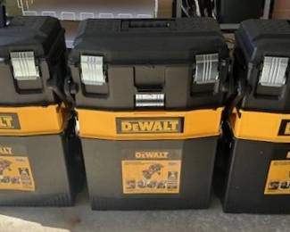 DeWalt tool boxes - like new.