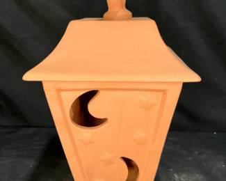 Terracotta Halloween Lantern Spider, Moon