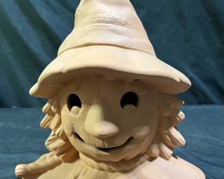 Terracotta Scarecrow Halloween Luminary Decor