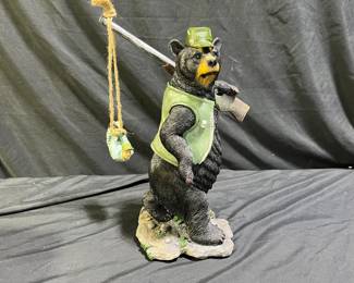 Bear with Gun Duck Hunter Figurine