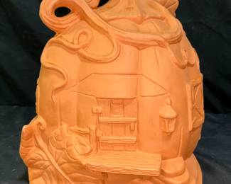 Terracotta Hobbit House Pumpkin Halloween Decor