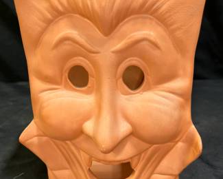 Terracotta Dracula Halloween Bag Luminary Farolito
