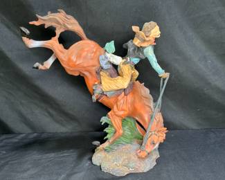 Bucking Bronco Western Decor Figurine