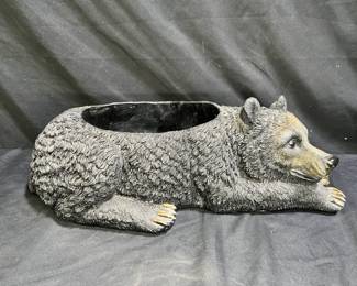 Black Bear Bowl Wildlife Decor