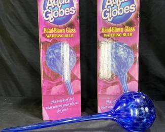  3 NIB Aqua Globe Hand Blown Watering Bulbs