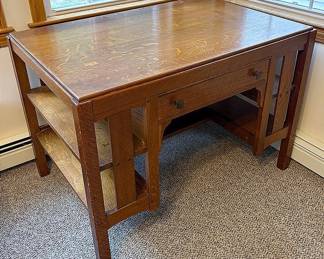 Antique Arts Crafts Writing Desk