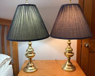 Two Brass Lamps