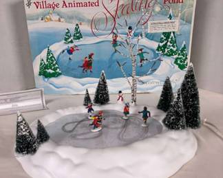 Dept. 56 Village Animated Skating Pond