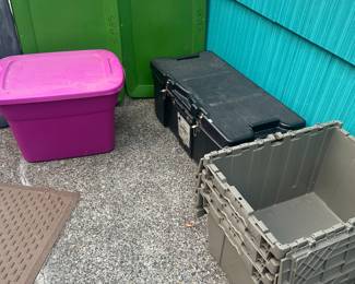 Lots of different storage bins