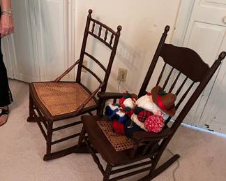 Rockers - small, caned in excellent shape