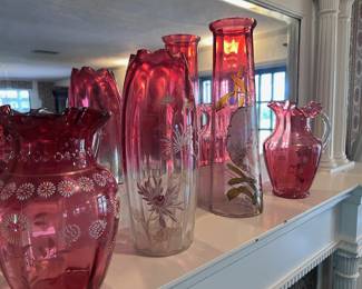 Bohemian Cranberry glass