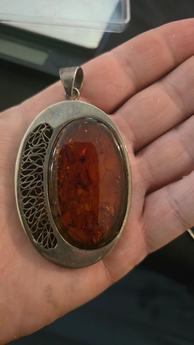 Sterling Silver Arts and Crafts Style Pendant