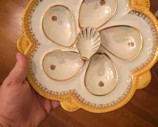 Limoges Oyster Plate