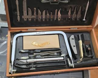 Vintage exacto knife set