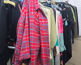 massive piles of clothing 