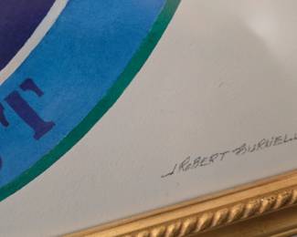 Robert Burnell original watercolor signed and done for 2004 Regatta