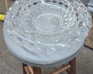 American Fostoria Cubist Glass