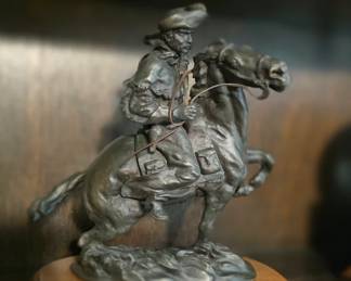 Alexa Lever- Riding round the bend bronze sculpture