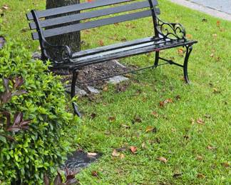 Park bench.
