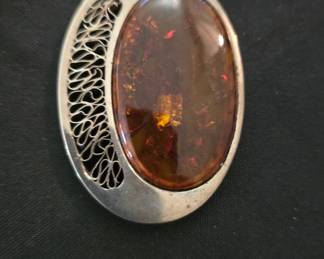 Sterling Silver Arts and Crafts Style Pendant