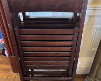 4 Wooden Folding chairs