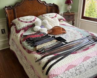 Antique Carved Full Size Bed