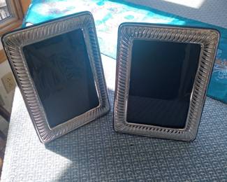 2 sterling silver picture frames