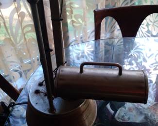 Art deco work lamp chrome