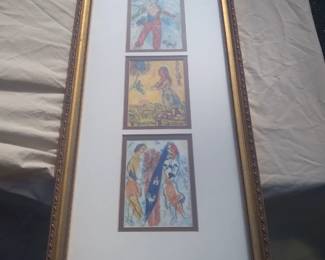 Framed wall art