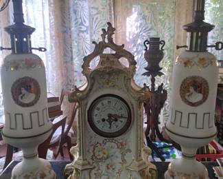 Royal bonn clock italian lamps