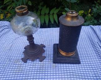Metal oil lamps