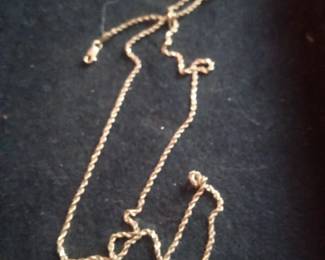 10k gold rope chain