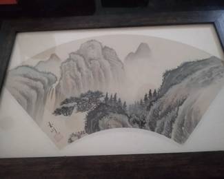 Asain painting on silk