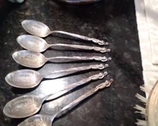 Sterling silver 1954 Atlantic city collector spoons