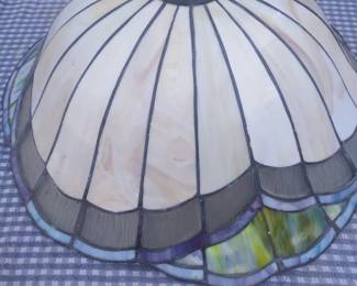 Leaded glass lamp shade