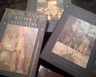 Lots of antique books