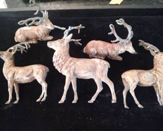 Cast lead raindeer