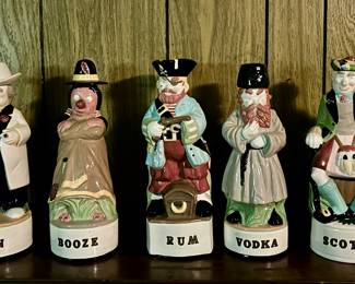 Vintage gentlemen decanters 