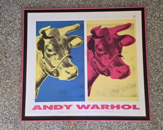 Andy Warhol framed poster Two Colored Cows 1971,1966