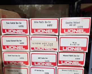 Lionel Cars in Boxes
