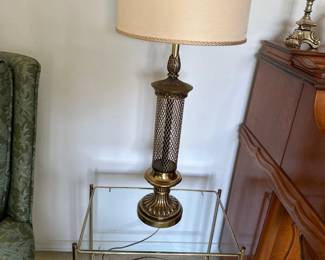 Side table & lamp