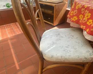 Rattan dining chairs