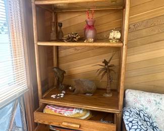 Rattan bookshelf