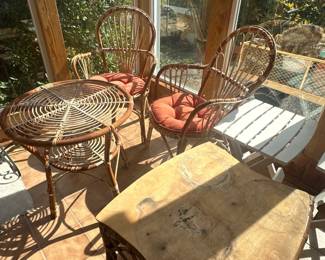 Rattan patio set
